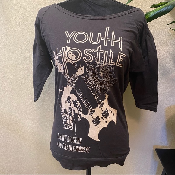 Youth Hostile Band Tee Urban Outfitters - Picture 1 of 8